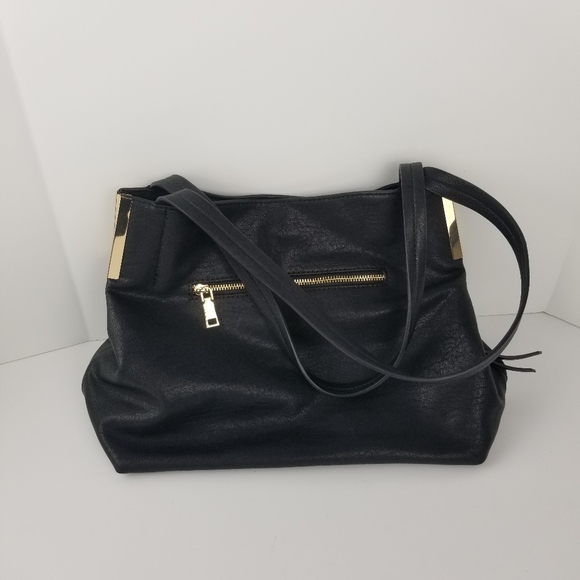 Madison West Shoulder Bag Satchel Black Purse - Picture 2 of 7